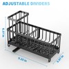 Cisily Black Sponge Holder for Kitchen Sink, Sink Caddy Organizer