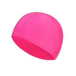 Swimming Cap Unisex Swimming Cap UV Protection Swimming Hat Ear Protection Swimming Cap Elastic Swimming Cap Non-Slip Swimming Cap for Men Women Girls Boys Long Short Hair Pink