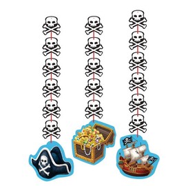 Creative Converting Buried Treasure 3 Count Hanging Cutouts Party Decoration