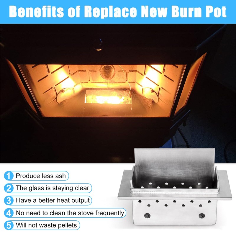 Adviace Burn Pot for Englander 25-PAH 25-EP 25-EPI 25EP 55-SHPEP