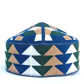 NDA Kufi Men's Unisex Skull Cap Colorful Women's Design Solid Hat with Hand Embroidered Kufi Caps Knitted Beanie Summer X-Large