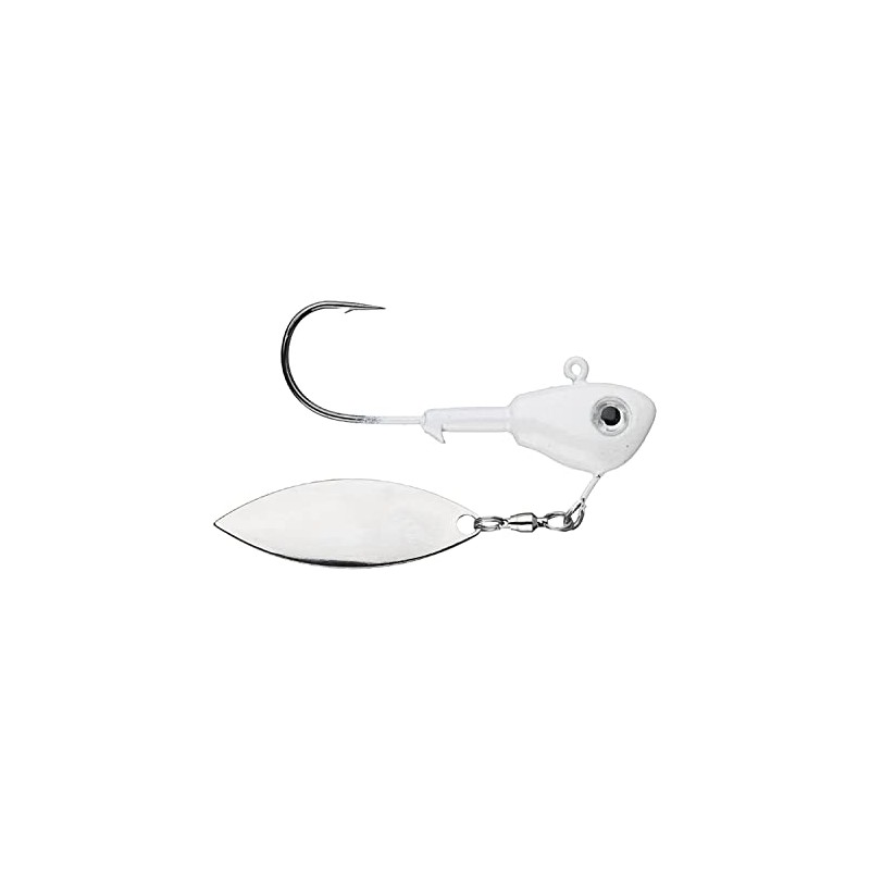 BUCKEYE LURES Single-Bladed Su-Spin Jighead with Willow Leaf Blade &