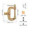 sourcing map 800A Brass G-Shape Ground Welding Earth Clamp C-Clamp