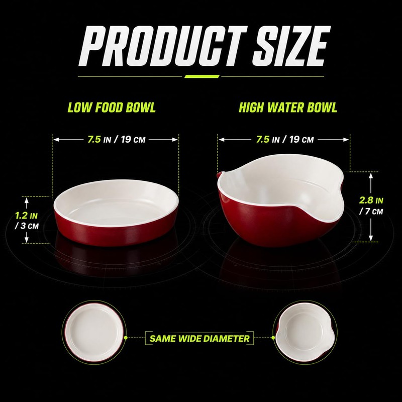 LivLab Mker Elevated Cat Food Bowl, Anti‑Vomiting Raised Cat Bowl