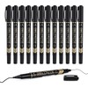 deli deli Twin Tip Permanent Markers, Fine Point and Ultra