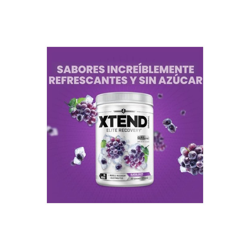 XTEND Suplemento alimenticio BCAA Sabor Uva, 390g