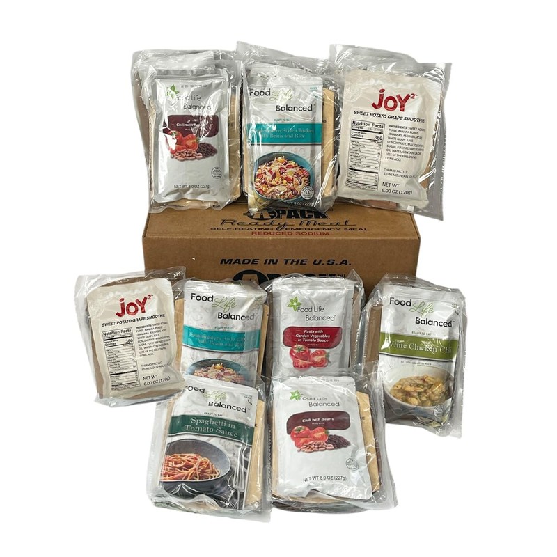 A Pack MREs – eat ready, Long Shelf Life Emergency