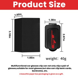 JIATUWAN Sunglasses Holder Compatible with Kia GT K5 K4 K3 Forte Cerato Visor Sunglasses Holder Clip Fit GT Car Accessories.(MJJ-for GT)