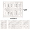 64pcs Winged Eyeliner Stamp,Eye Liner Stencil Kit,Eye Shadow Shield Protector