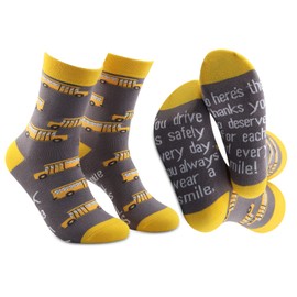 2 Pair School Bus Driver Socks School Bus Driver Appreciation Gifts Thank You Gifts School Bus Monitor Gifts Bus Driver Socks (School Bus Driver Socks)