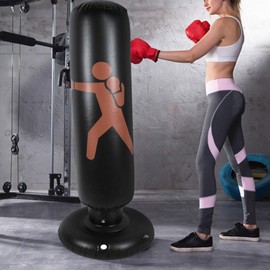 Inflatable Punch Bag for Kids/Adults, Fitness Tower Hit Fitness, Punch Target Tower Tumbler Toy for Boys/Girls, 160cm Height