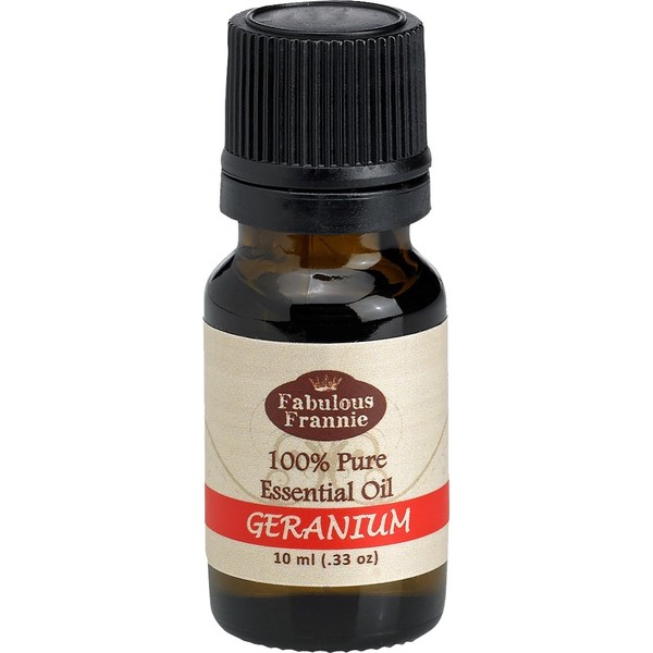 Fabulous Frannie Geranium 100% Pure, Undiluted Essential Oil Therapeutic Grade - 10 ml. Great for Aromatherapy!