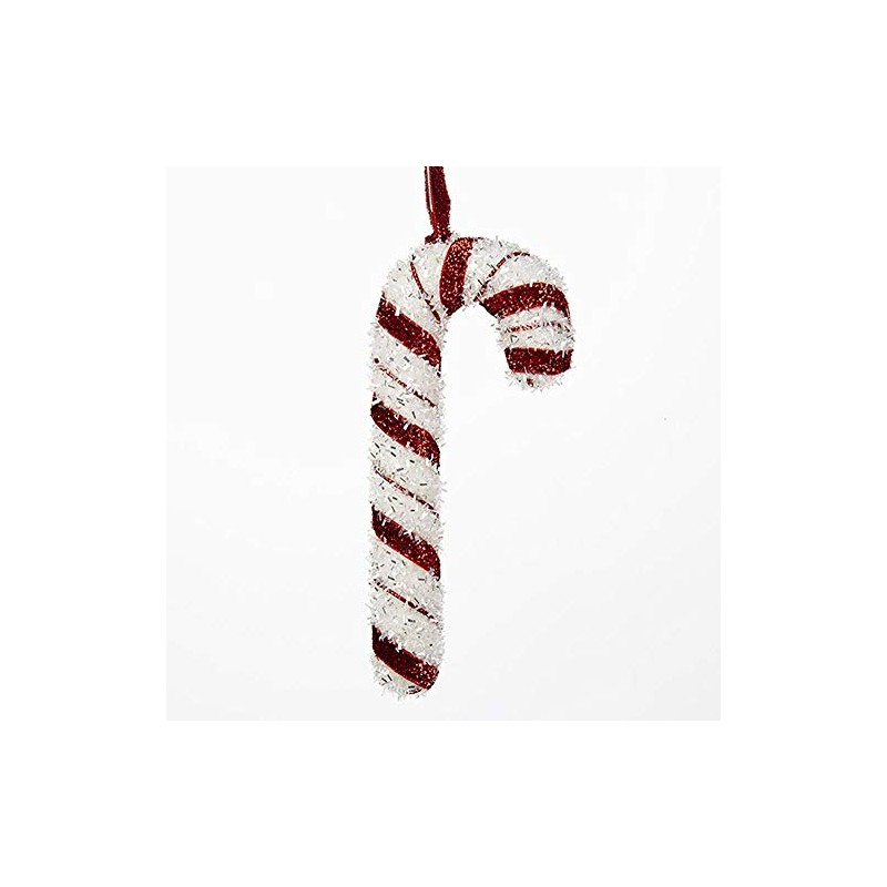 Kurt Adler Small 7 Inch Candy Cane Glitter Foam Ornament