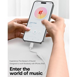 ZENVAN ZENVAN USB C to 3.5mm Headphone Jack Adapter for iPhone 16/ iPhone 15 Series, USB C to Aux Audio Dongle Cable Cord Compatible with iPad Pro/Galaxy S24 S23 Ultra/Pixel 9 - White