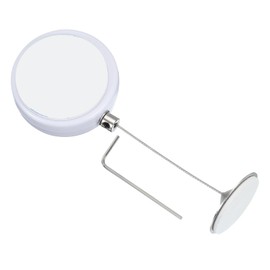 PATIKIL 1.5m / 4.9Ft Retractable Remote Control Tether, Security Remote Cable Lock Adjustable Cable Leash Length for TV Remote Control Gaming Controller, White (Iron Cap)