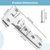 RiaYer Heavy Duty 316 Stainless Steel T Hinges, Marine Grade,