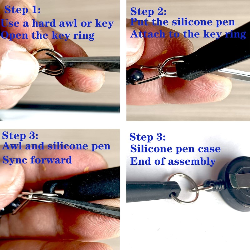 XILAOTOU Duty Retractable Pull Pen Holder -Thick Nylon Cable- Ideal