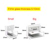 F Shape Glass Clamp Aluminium Alloy Glass Support Bracket Fit