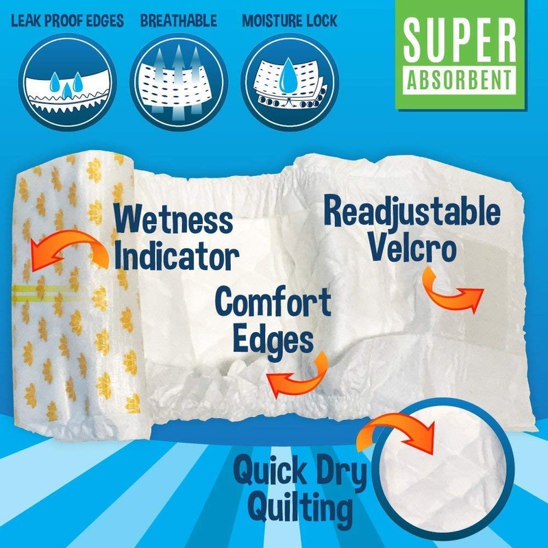 Bodhi Dog Disposable Male Dog Diapers - Super Absorbent, Leak-Proof