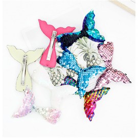 SHULLIN Pack of 8 Hair Clips Hair Clips Kids Hair Accessories Baby Headwear Multicoloured Glittering Sequins Hair Clips Hair Clips Set for Babies Girls Teenagers Toddlers