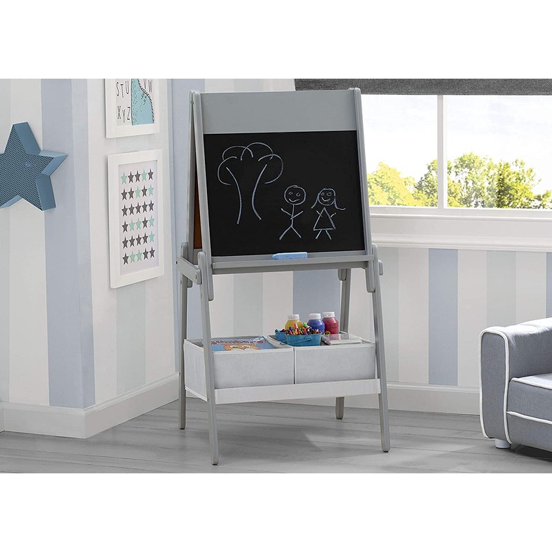 Delta Children Chelsea Double-Sided Storage Easel with Paper Roll and