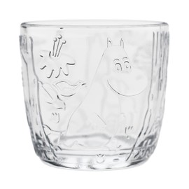 Moomin by ARABIA 1070867 Glassware Collection, Tumbler, Cup, Approx. 9.5 fl oz (280 ml), Pair Set (2 Pieces), Clear, Moomin Tableware, Arabia