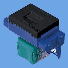 Panasonic Guttosu Series Info Modular Jack CAT5E Embedded Type Black NR3160B