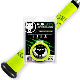 VukGripz Legacy Neon Green Baseball Bat Grip Tape - Non-Sticky, Friction-Based, Moisture-Wicking Softball Bat Tape Grip, Non-Slip, Reusable, Boosts Speed & Control, Durable Grippy Wrap, Made in USA