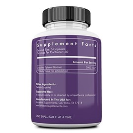 Ancestral Supplements Bazo Carne Alimentada Hierba Hormona Pesticidas Omg Absolutamente Rellenos Agentes Flujo 500 Cada Cápsula 180 Cápsulas