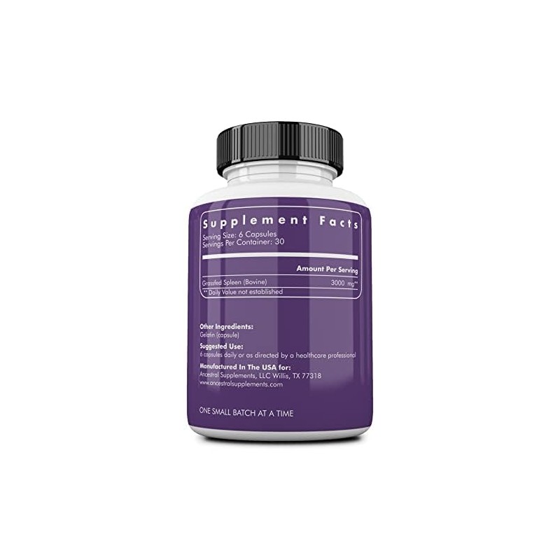 Ancestral Supplements Bazo Carne Alimentada Hierba Hormona Pesticidas Omg Absolutamente
