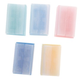 Outanaya 5pcs Bath Sponge Soft Sensory Scrub Brushes for Scalp Care Cradle Cap Cleaning Bath Hair Accessories for Newborns