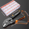 Crimping Tool Orange Connector Set, Preciva Contains 19 Styles AWG28-18