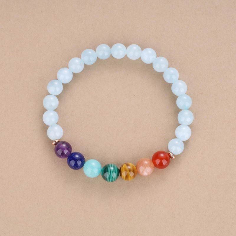 COAI Women's 7 Chakra Gemstone Bracelet, Stone, No information