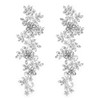 QUARKZMAN 2 Pezzi Applique Con Strass, 33x10 cm Ricamo In