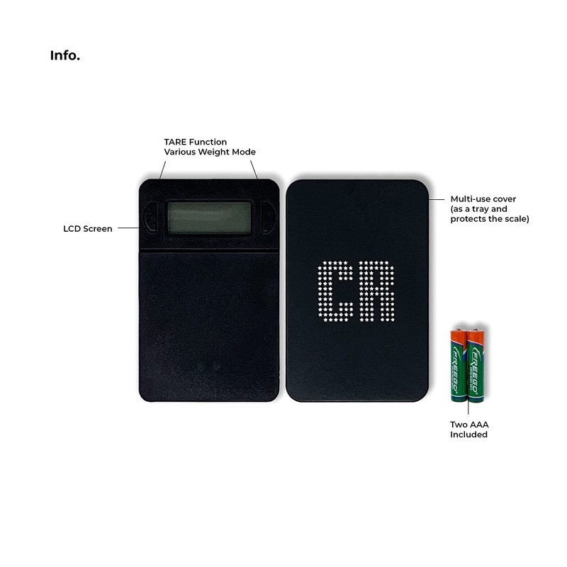CR Scale Digital Pocket Scale - 1pc Premium Food Scale
