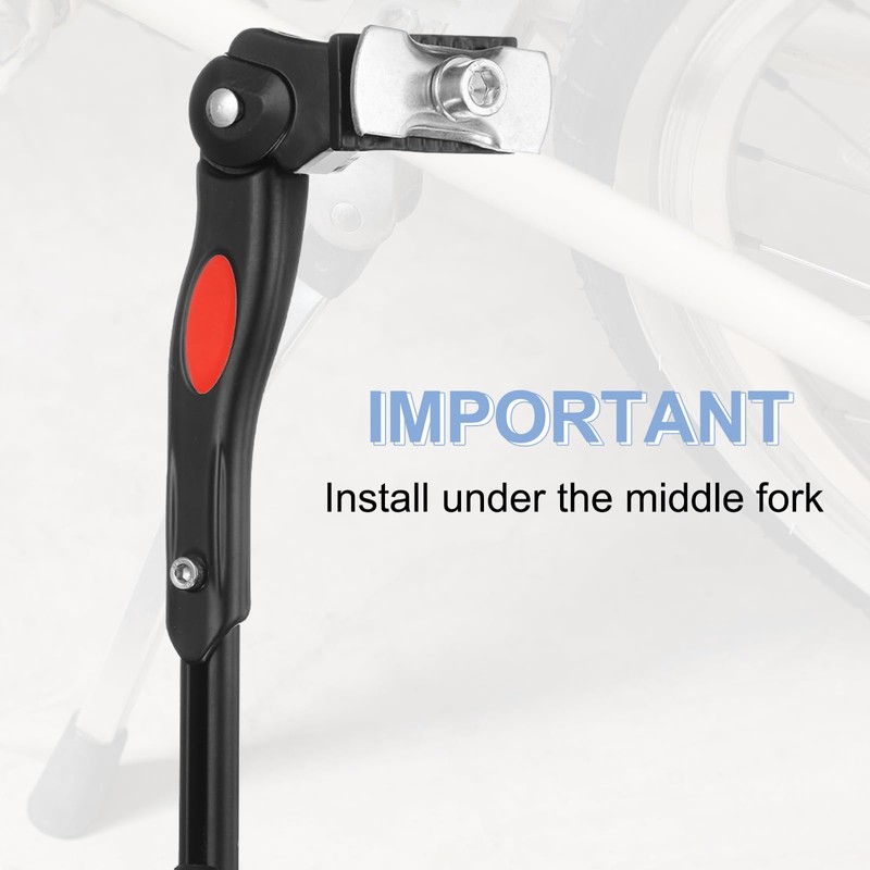 sourcing map Back Bike Kickstand Aluminium Adjustment Bicycle Center Mount
