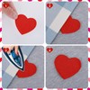 24PCS Red Hearts Patches Embroidered Iron On/Sew on Heart Shape
