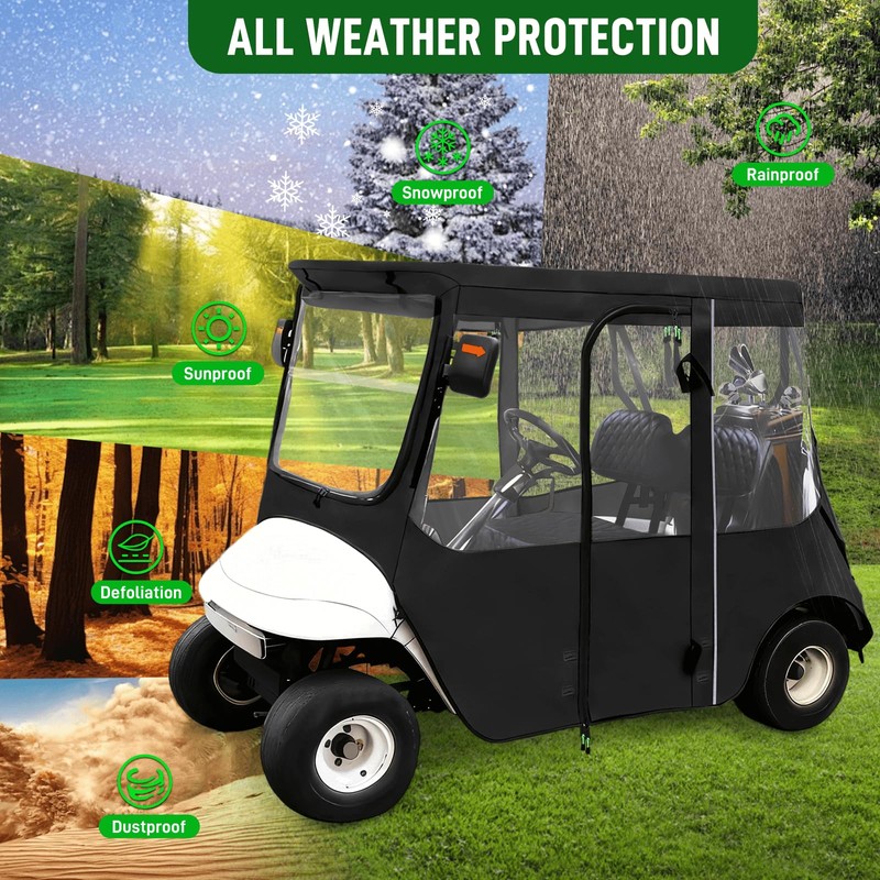 Cartalia Golf Cart Driving Enclosure 2 Passenger for EZGO TXT/RXV,