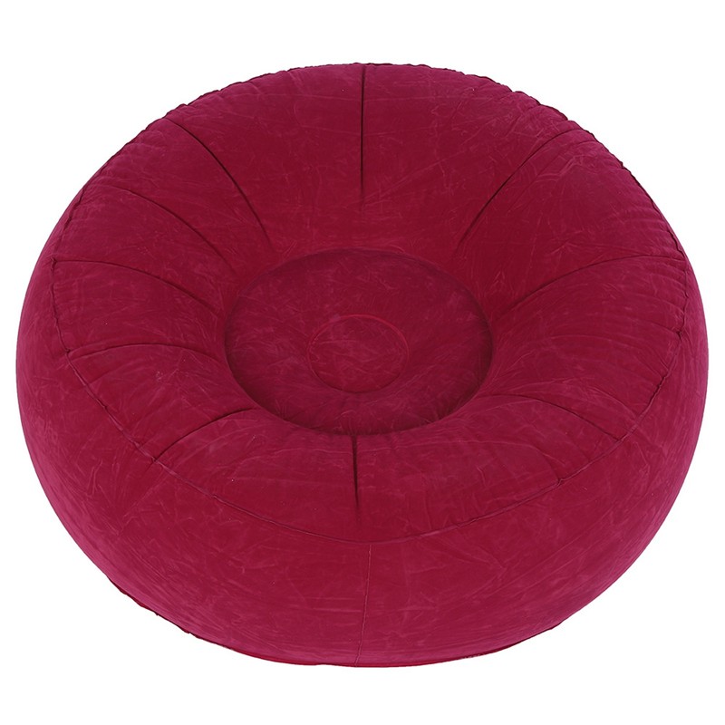 Outdoor Foldable Inflatable Flocked Single Sofa Chair for Living Room