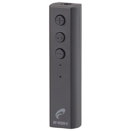 OHM AudioComm Easy Wireless Receiver, Black, HP-W32N-K, Width 2.3 x Height 5.5 x Depth 0.4 inches (58 x 14 x 11 mm) (Excluding Projections)