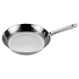 T-fal E76005 Performa Stainless Steel Dishwasher Safe Oven Safe Fry Pan Saute Pan Cookware, 10.5-Inch, Silver