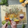 CounterArt Rustic Wine 3mm Tempered Glass Cutting Board 15” x