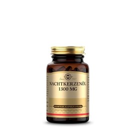 SOLGAR® Nachtkerzenöl 1300mg - Kaltgepresst & Hochdosiert – Unterstützt Hautgesundheit & Hormonelle Balance - 30 Tage Vorrat