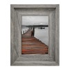 Eosglac Rustic 5x7 Picture Frame, Solid Wood with Glass Front,