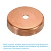 PATIKIL 3 Pieces 35 mm Copper End Cap Pipe Fitting
