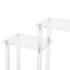SHUATI 6-Tier Acrylic Display Riser Clear Durable Rectangular Tabletop Acrylic