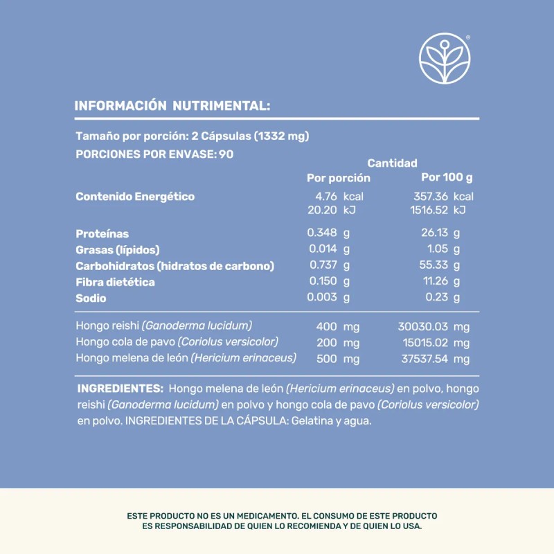 Zen Blend Life 360 180 Cpsulas Reishi Cola De Pavo