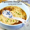Soup Spoon Set of 4 Ceramic Chinese Soup Spoons Ramen