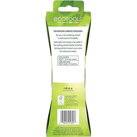 EcoTools, Wonder Cover Complexion, Brocha para Base de Maquillaje, Cobertura Completa, Brochas Cosméticas para Maquillar, Modelo 1601