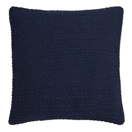 Drift Home - Hayden - 100% Recycled Cotton Cushion Cover - 43 x 43cm in Navy